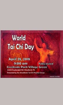 World Tai Chi Day 2018 poster