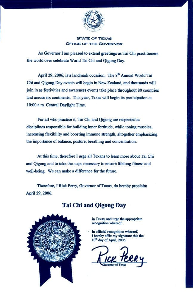 World Tai Chi Day 2006 poster